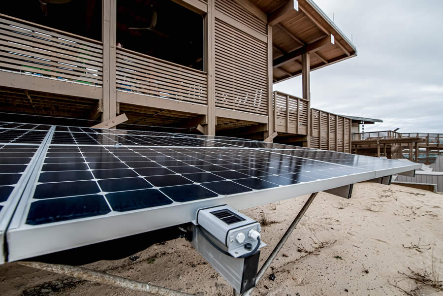 solar panel at the Interpretive Center